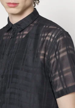 YOURTURN MESH SHIRT - Koszula - Black -Yourturn 043b77c5d0d14fa5a654e6f104e1868e scaled
