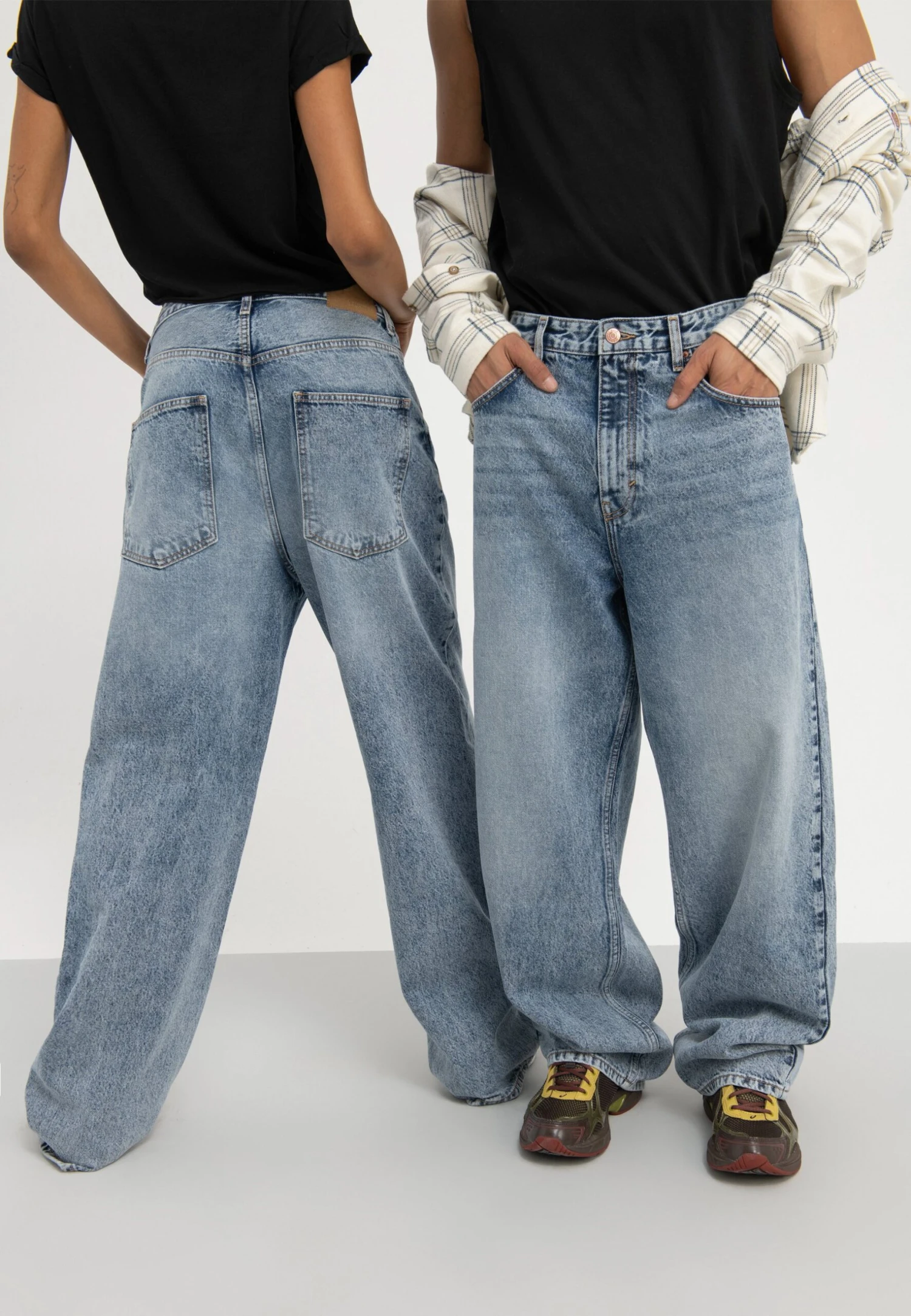 YOURTURN BAGGY JEANS UNISEX - Jeansy Relaxed Fit - Dark Blue Denim 1 YOURTURN BAGGY JEANS UNISEX - Jeansy Relaxed Fit - Dark Blue Denim