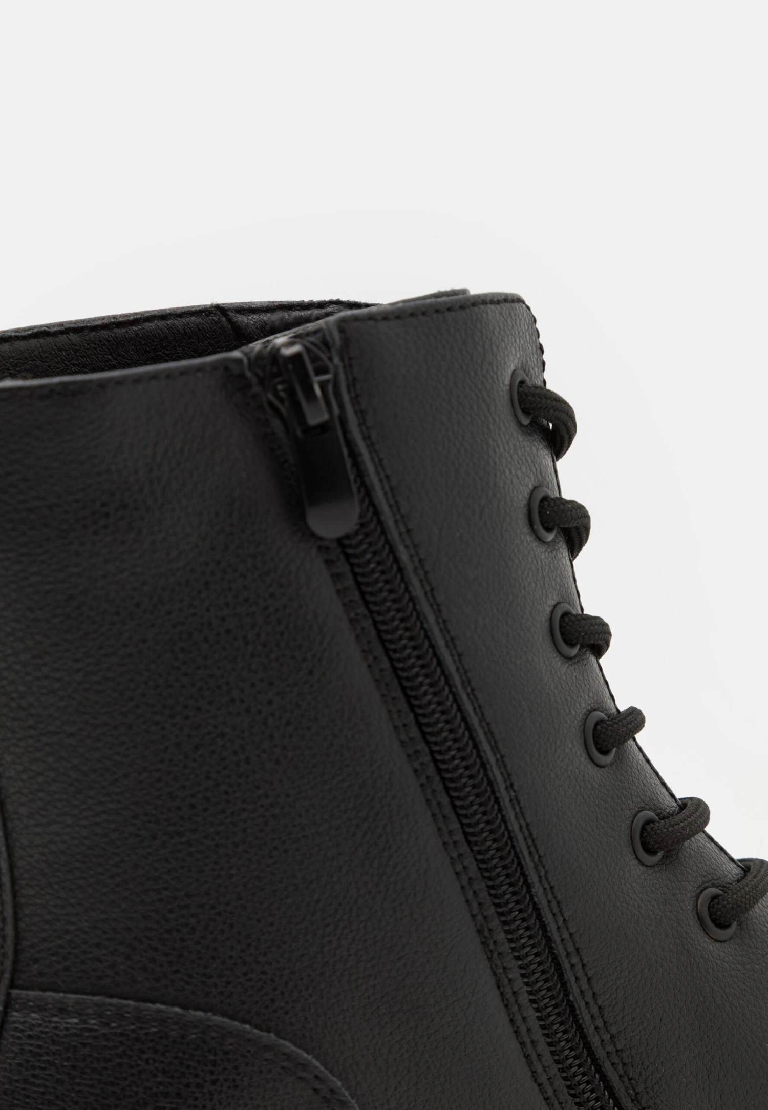 YOURTURN Botki Sznurowane - Black 6 YOURTURN Botki Sznurowane - Black - obrazek 6