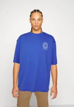 YOURTURN UNISEX - T-shirt Z Nadrukiem - Blue