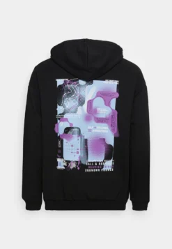 YOURTURN UNISEX - Bluza Z Kapturem - Black