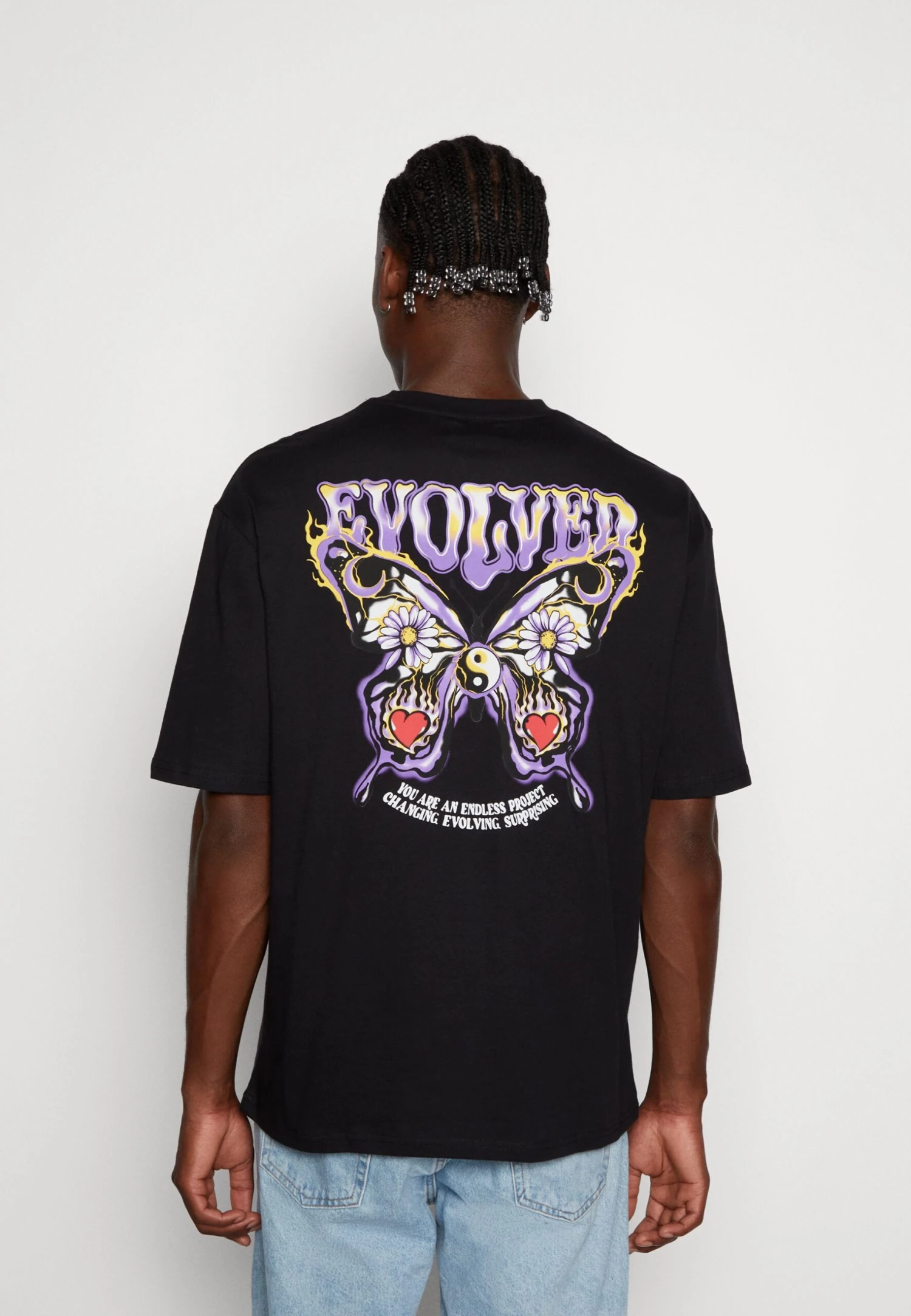 YOURTURN Unisex - T-shirt Z Nadrukiem - Black 1 YOURTURN Unisex - T-shirt Z Nadrukiem - Black