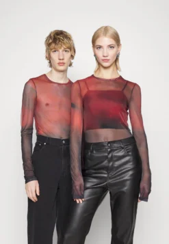 YOURTURN UNISEX - Bluzka Z Długim Rękawem - Red