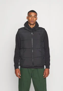 YOURTURN PUFFER VEST UNISEX - Kamizelka - Black