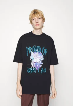 PHLUID PROJECT X YOURTURN UNISEX - T-shirt Z Nadrukiem - Black