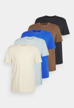 YOURTURN UNISEX 5 PACK - T-shirt Basic - Light Blue/blue/stone -Yourturn 36ac9d56f3284287817f767068469cf1 scaled