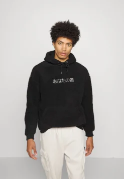 YOURTURN UNISEX - Bluza Z Kapturem - Black