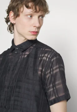 YOURTURN MESH SHIRT - Koszula - Black -Yourturn 3eb59c6420064024a38dee89e33e9c11 scaled