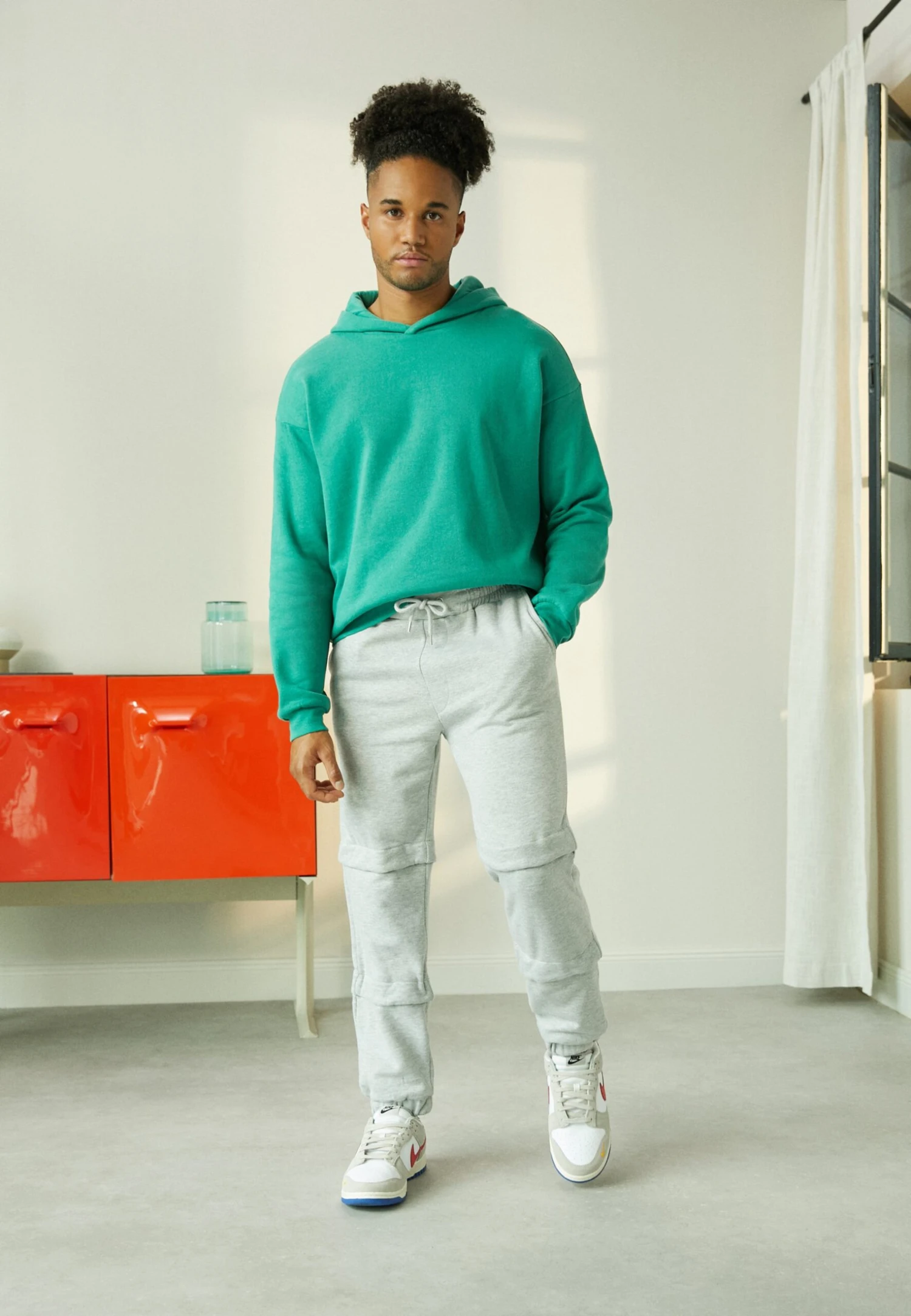 YOURTURN UNISEX - Bluza Z Kapturem - Green 2 YOURTURN UNISEX - Bluza Z Kapturem - Green - obrazek 2