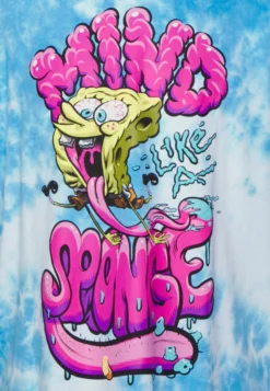 YOURTURN SPONGEBOB TIE DYE GRAPHIC TEE - T-shirt Z Nadrukiem - Blue -Yourturn 40875b87dec64753aa40d175f8bdc22e scaled