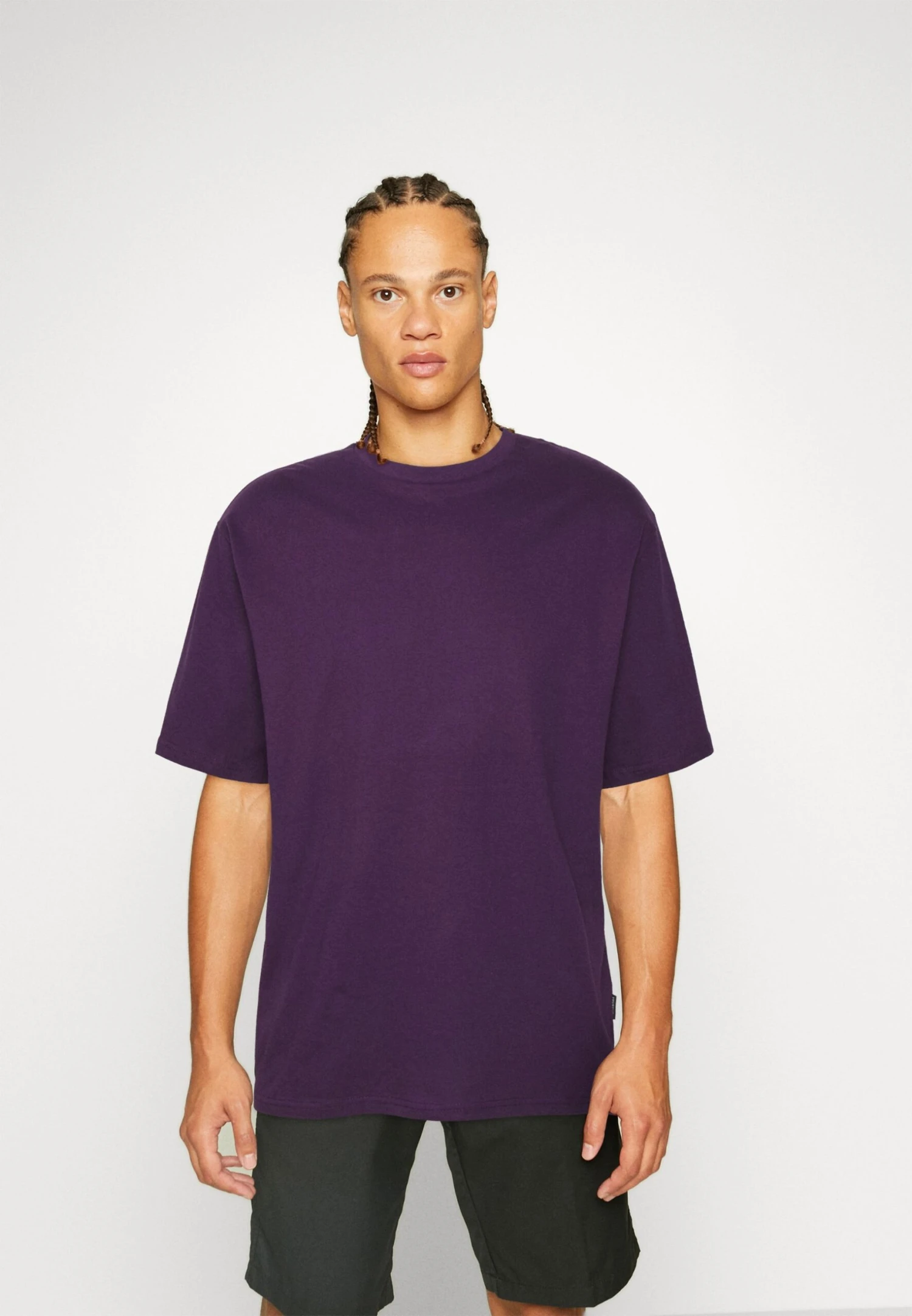 YOURTURN 3PACK UNISEX - T-shirt Basic - Grey/purple/black 2 YOURTURN 3PACK UNISEX - T-shirt Basic - Grey/purple/black - obrazek 2