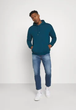 YOURTURN 2 PACK UNISEX - Bluza Z Kapturem - Teal/light Blue