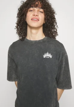 YOURTURN SKULL GRAPHIC TEE UNISEX - T-shirt Z Nadrukiem - Mottled Black -Yourturn 5af2e41f27104c59808e8bcc301bfbf3 scaled