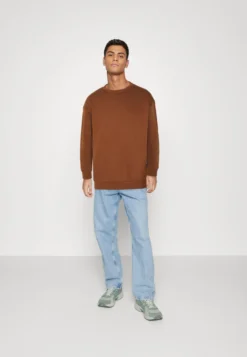 YOURTURN UNISEX 2 PACK - Bluza - Dark Brown/off-white