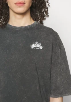 YOURTURN SKULL GRAPHIC TEE UNISEX - T-shirt Z Nadrukiem - Mottled Black -Yourturn 68c8779b8a18425b8935c578b5aa33b5 scaled