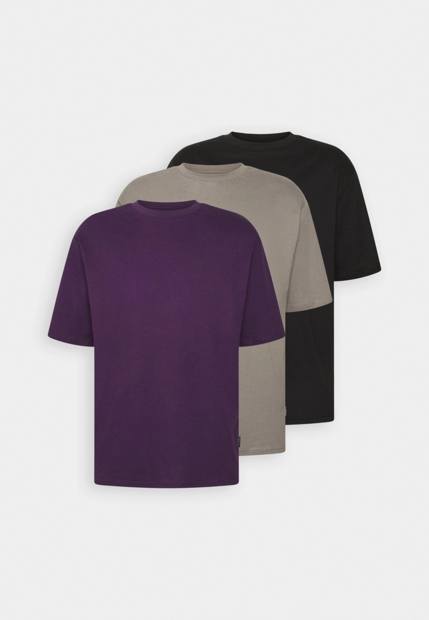 YOURTURN 3PACK UNISEX - T-shirt Basic - Grey/purple/black 6 YOURTURN 3PACK UNISEX - T-shirt Basic - Grey/purple/black - obrazek 6