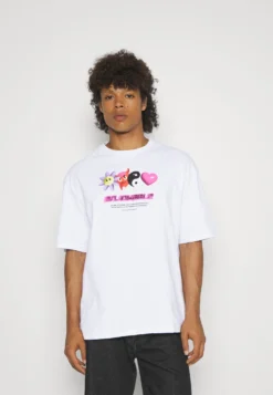 YOURTURN UNISEX - T-shirt Z Nadrukiem - White