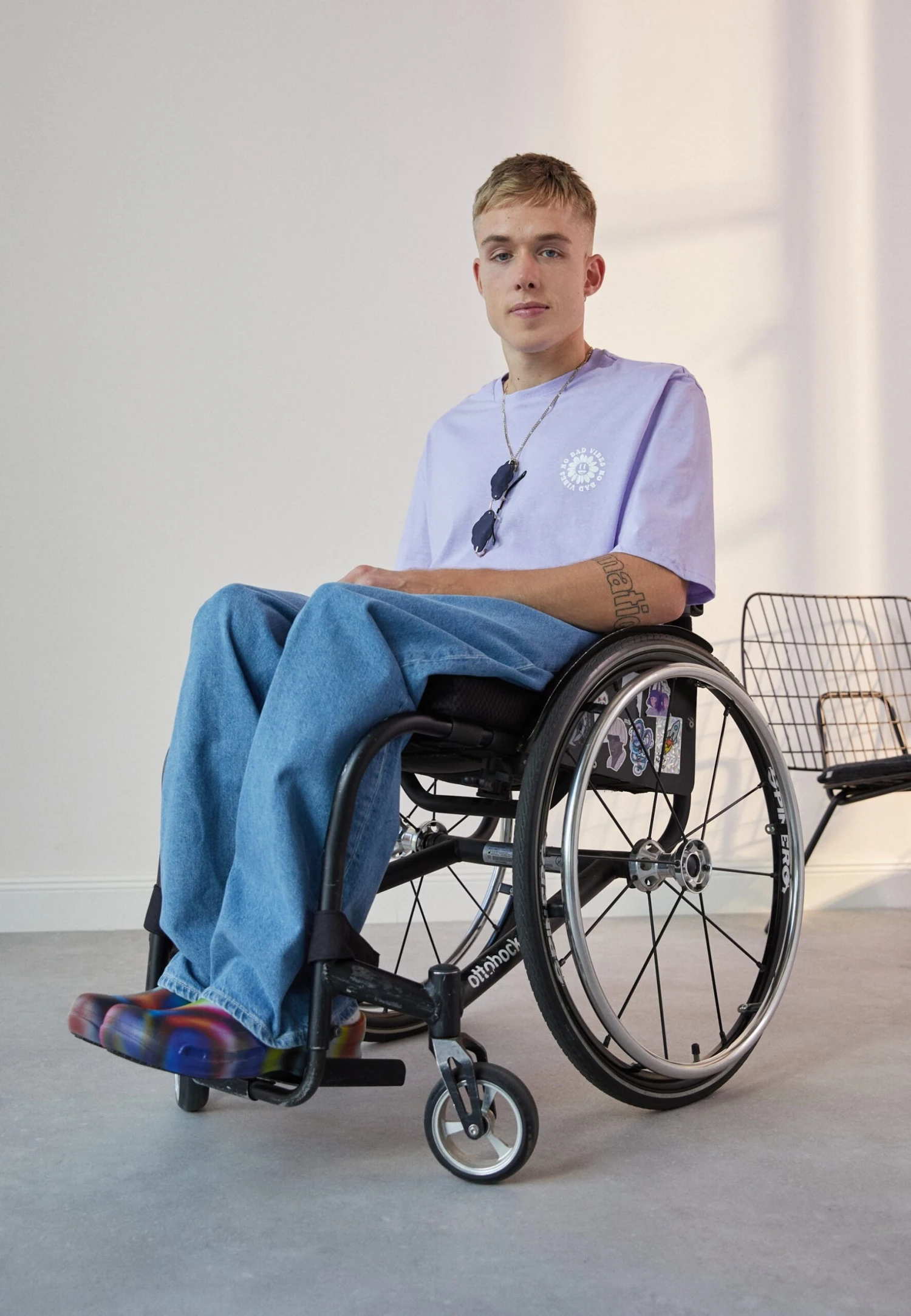 YOURTURN UNISEX - T-shirt Z Nadrukiem - Purple 2 YOURTURN UNISEX - T-shirt Z Nadrukiem - Purple - obrazek 2