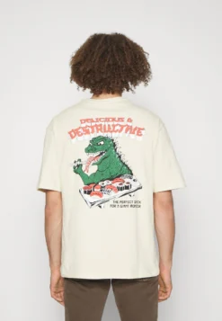 YOURTURN T-shirt Z Nadrukiem - Beige -Yourturn 7b38bd86cf4047c89b04b38203e05b1d scaled