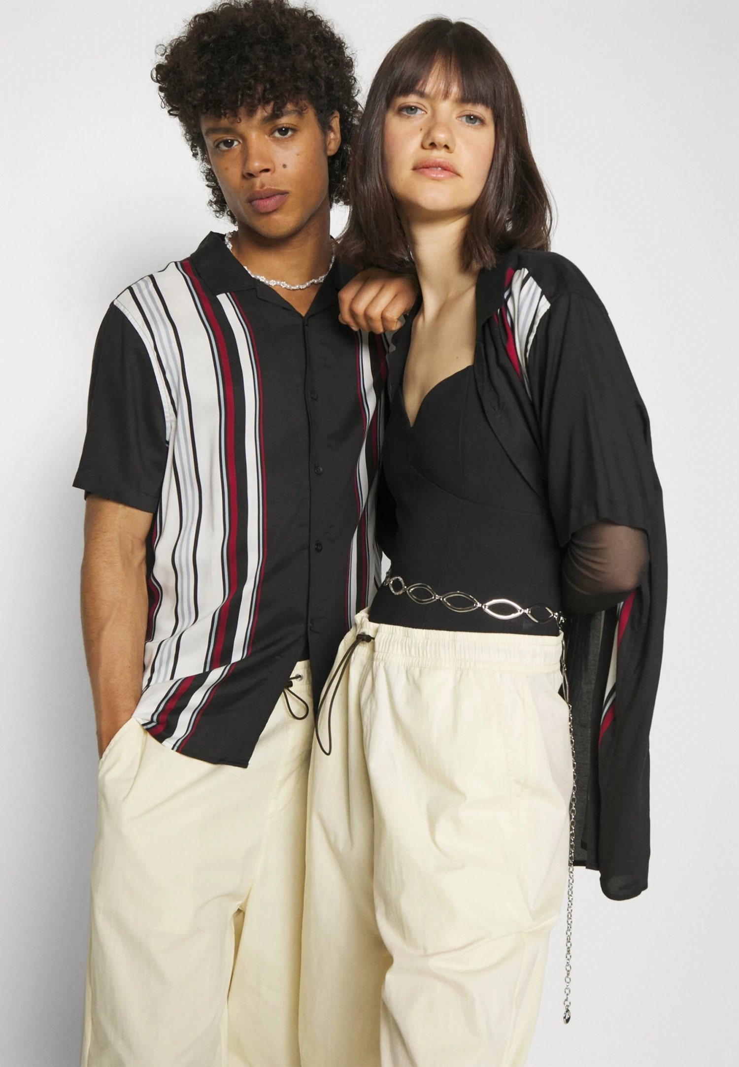 YOURTURN GENDERLESS PARACHUTE - Szorty - White 4 YOURTURN GENDERLESS PARACHUTE - Szorty - White - obrazek 4