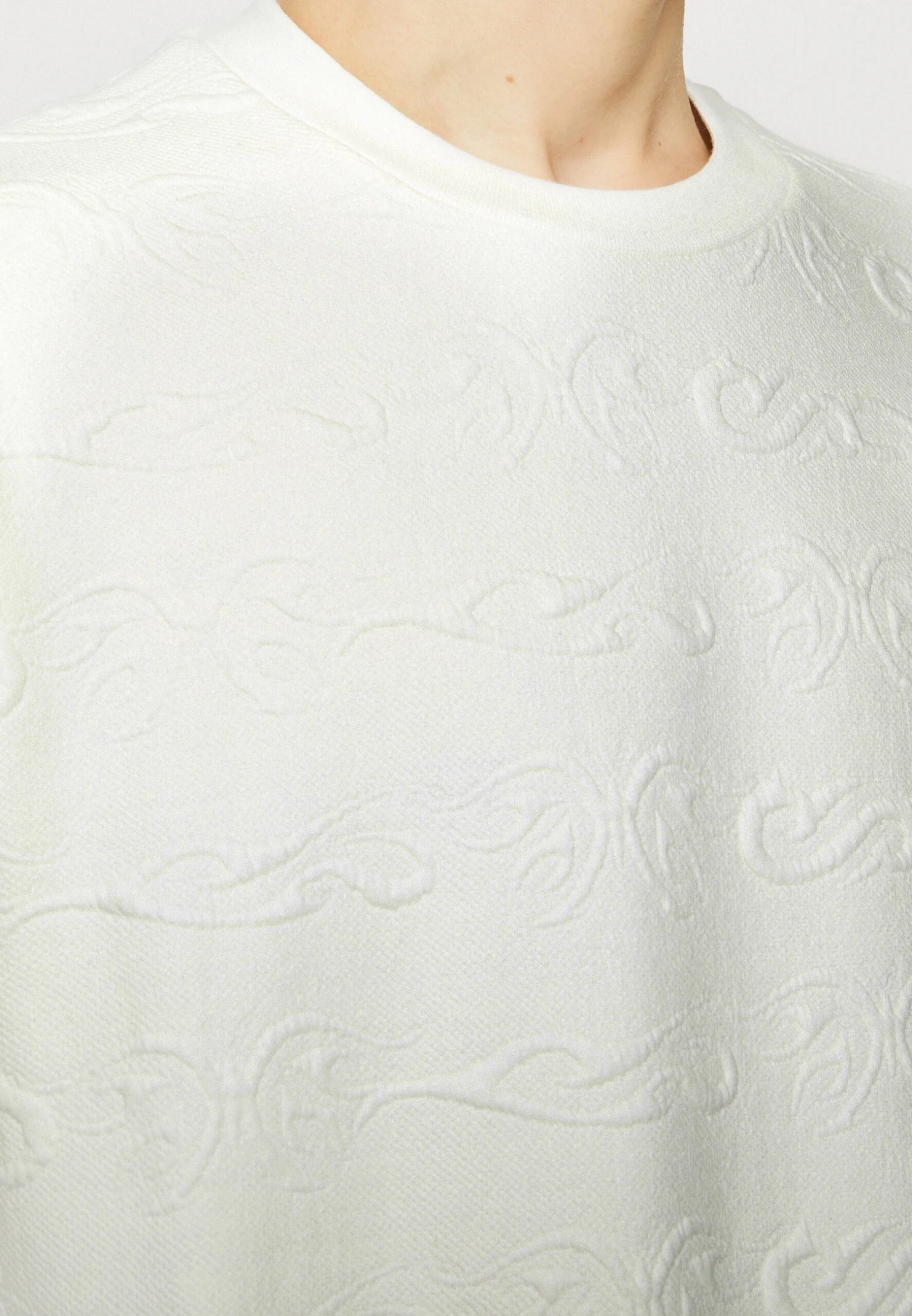 YOURTURN TRIBAL EMBOSSED UNISEX - Bluza - Off White 6 YOURTURN TRIBAL EMBOSSED UNISEX - Bluza - Off White - obrazek 6