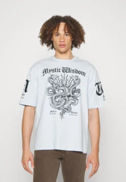 YOURTURN UNISEX - T-shirt Z Nadrukiem - Blue