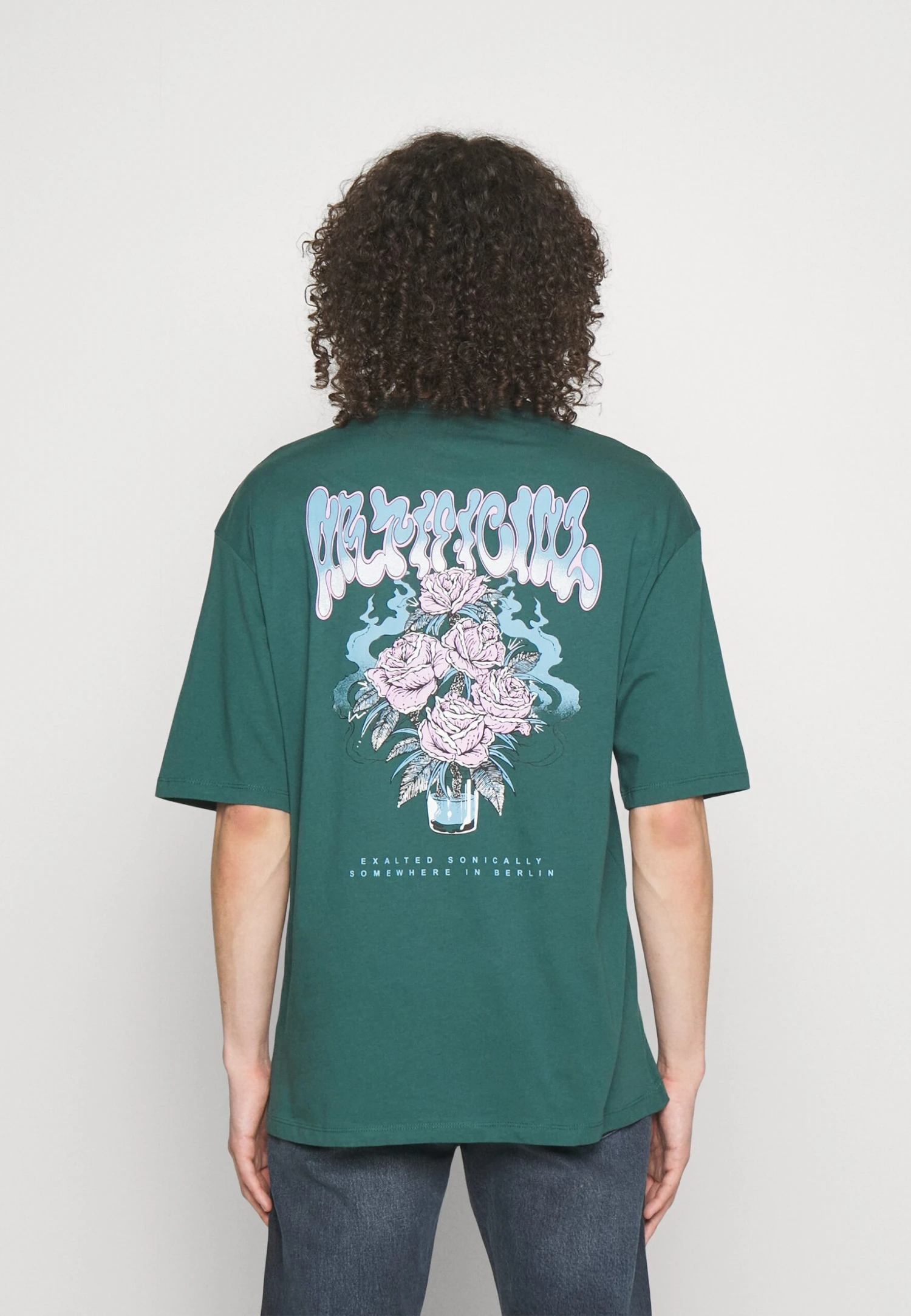 YOURTURN GRAPHIC TEE UNISEX - T-shirt Z Nadrukiem - Green 1 YOURTURN GRAPHIC TEE UNISEX - T-shirt Z Nadrukiem - Green