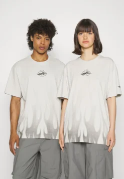 YOURTURN UNISEX - T-shirt Z Nadrukiem - Light Grey