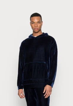 YOURTURN FESTIVE HOODIE UNISEX - Bluza Z Kapturem - Dark Blue