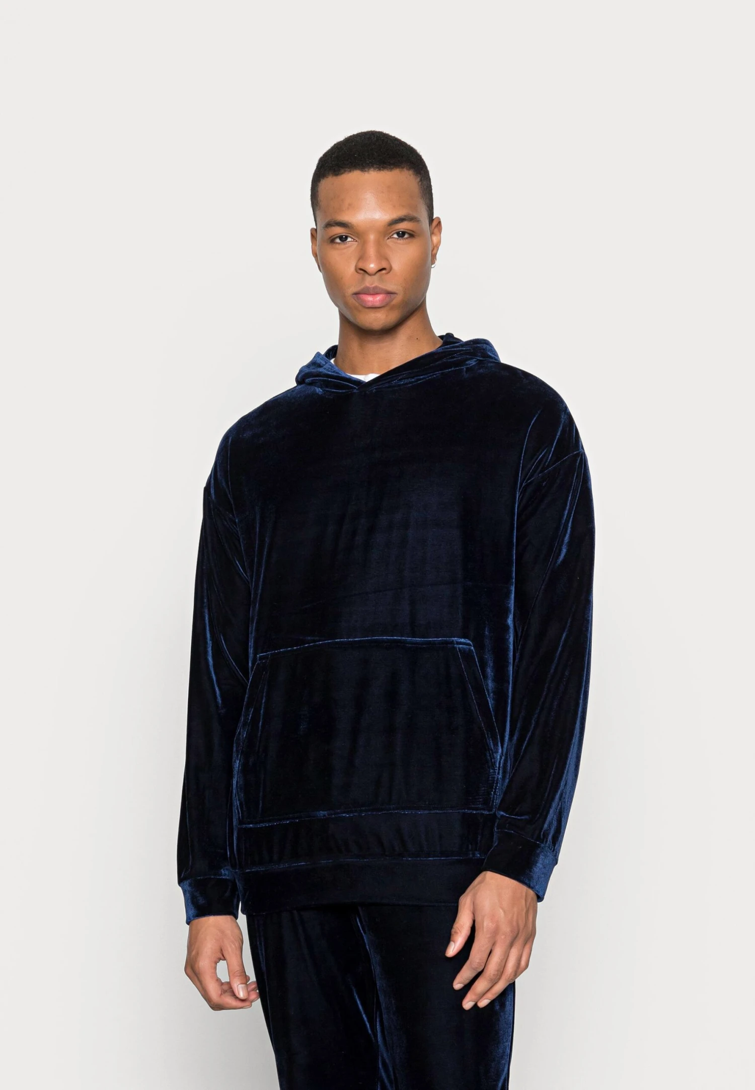 YOURTURN FESTIVE HOODIE UNISEX - Bluza Z Kapturem - Dark Blue 1 YOURTURN FESTIVE HOODIE UNISEX - Bluza Z Kapturem - Dark Blue