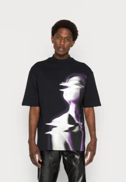 YOURTURN UNISEX - T-shirt Z Nadrukiem - Black