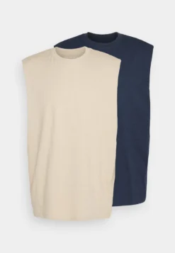YOURTURN UNISEX 2 PACK - Top - Beige/dark Blue -Yourturn b55d40a197f94f29b51876acd9a8af53 scaled