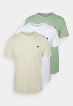 YOURTURN BIRDIE - T-shirt Basic - White/off-white/green