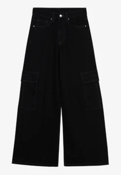 YOURTURN UNISEX - Jeansy Relaxed Fit - Black Denim -Yourturn c1b77c9a2a764adcb52ae9988078ec2f scaled
