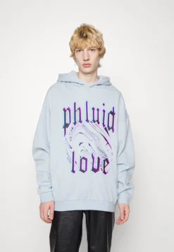 PHLUID PROJECT X YOURTURN UNISEX - Bluza Z Kapturem - Light Blue