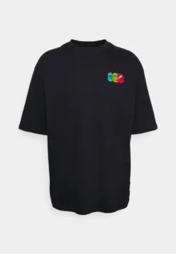 YOURTURN GRAPHIC TEE WITH FOIL TICKET UNISEX - T-shirt Z Nadrukiem - Black