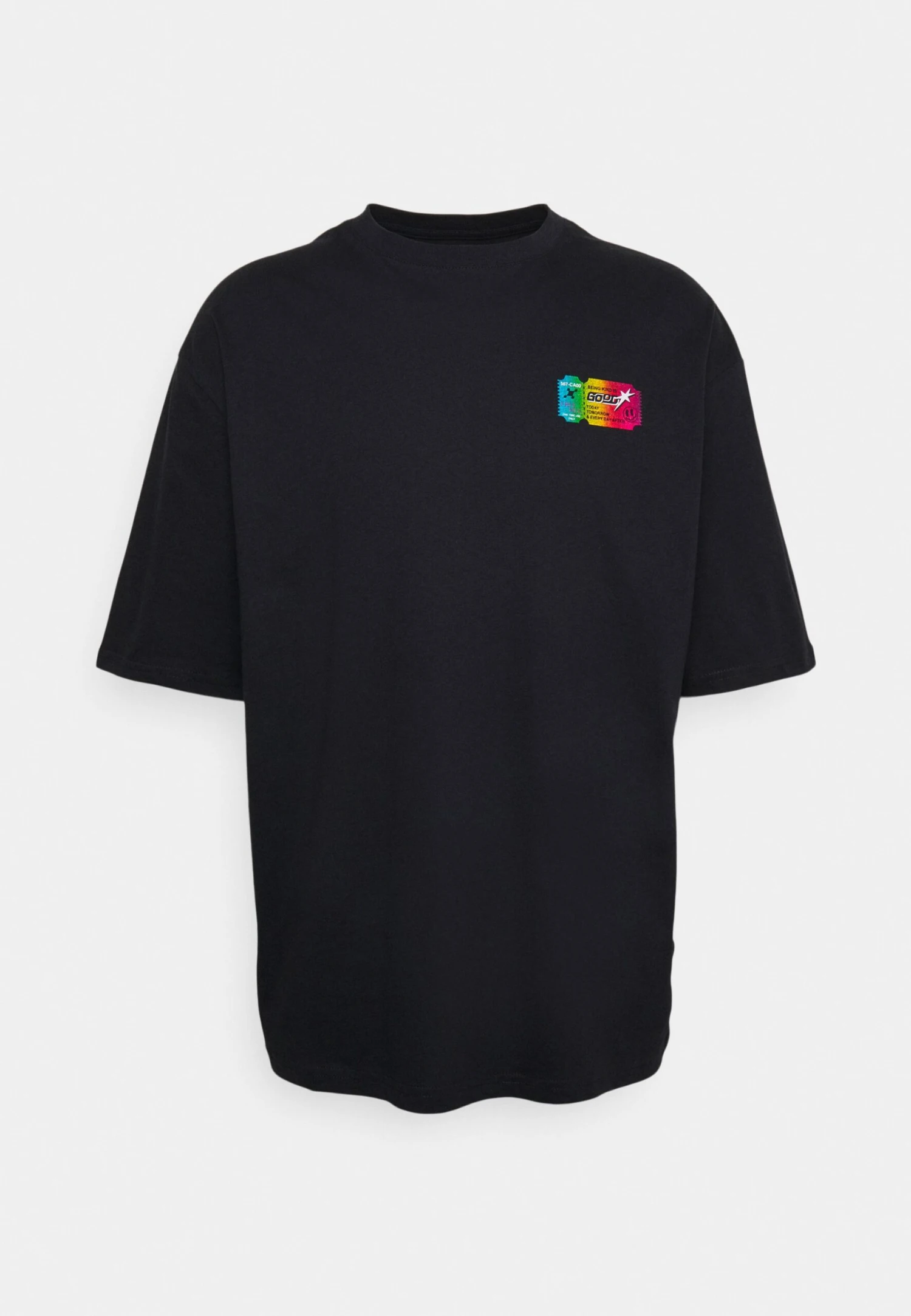 YOURTURN GRAPHIC TEE WITH FOIL TICKET UNISEX - T-shirt Z Nadrukiem - Black 1 YOURTURN GRAPHIC TEE WITH FOIL TICKET UNISEX - T-shirt Z Nadrukiem - Black