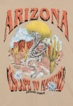 YOURTURN UNISEX - T-shirt Z Nadrukiem - Beige -Yourturn cdac3be1a48c40f1b7b75097592f0371 scaled