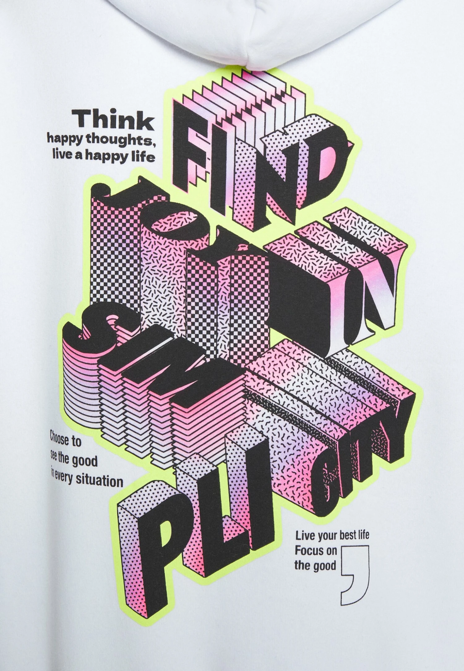 YOURTURN LETTERS - Bluza Z Kapturem - White 7 YOURTURN LETTERS - Bluza Z Kapturem - White - obrazek 7