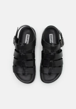 YOURTURN LEATHER UNISEX - Sandały - Black -Yourturn d6eb6d64bf7b4cc6b81b3f9fbbed0078 scaled