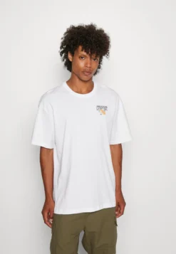 YOURTURN ORANGE FRUIT GRAPHIC TEE - T-shirt Z Nadrukiem - White