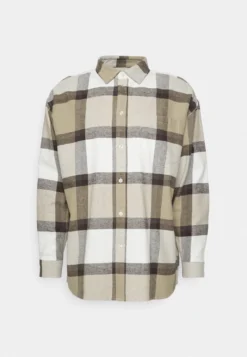 YOURTURN LARGE SCALE CHECK GENDERLESS - Koszula - Brown -Yourturn da3f602f48eb45f495a4caf3499833ae scaled