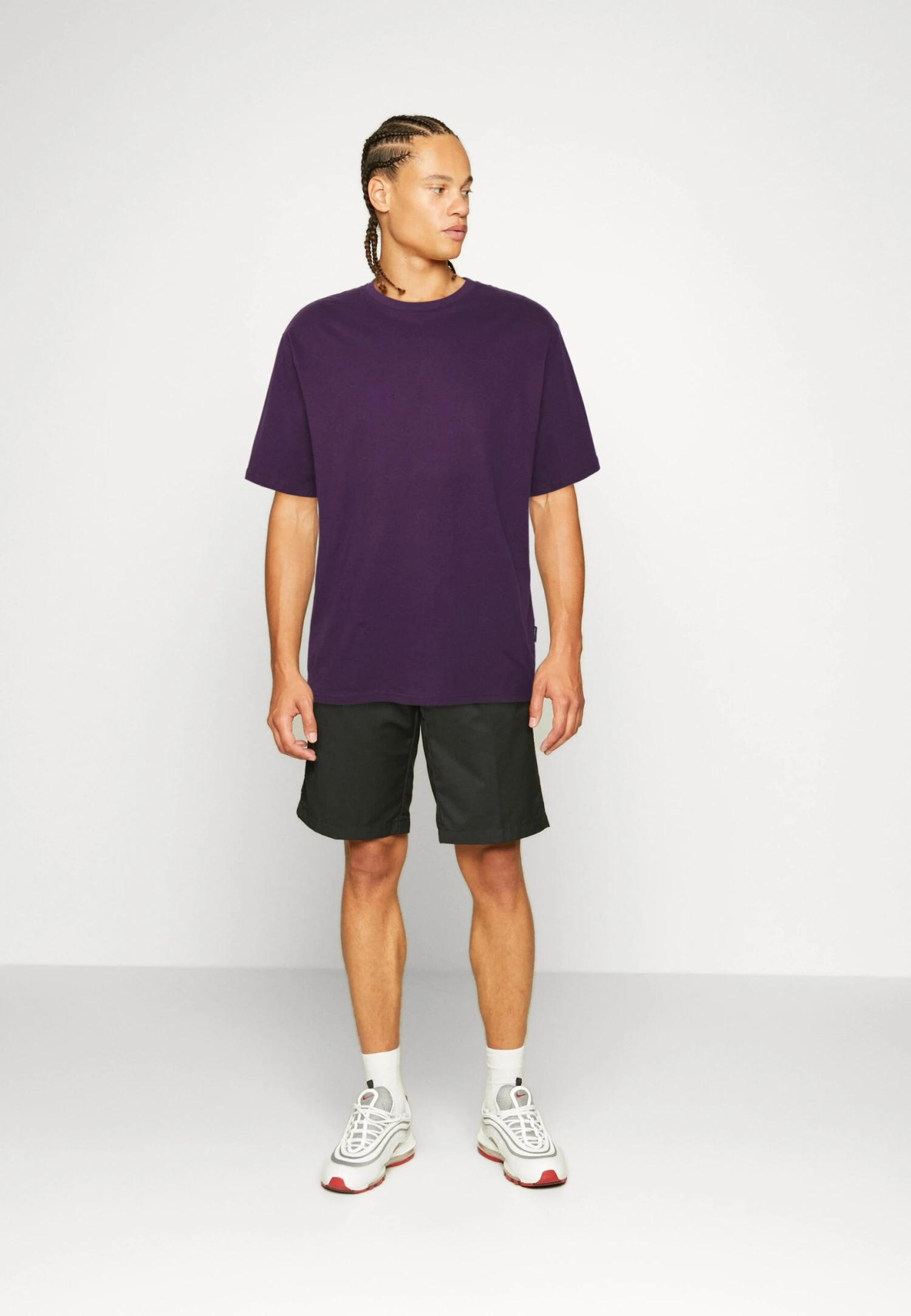 YOURTURN 3PACK UNISEX - T-shirt Basic - Grey/purple/black 1 YOURTURN 3PACK UNISEX - T-shirt Basic - Grey/purple/black