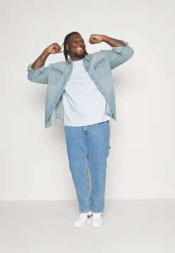 YOURTURN UNISEX 2 PACK - T-shirt Basic - Light Blue/dark Blue