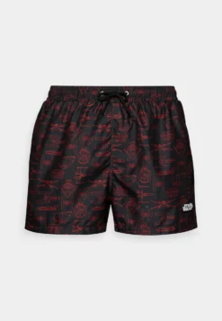 YOURTURN Szorty Kąpielowe - Black/red