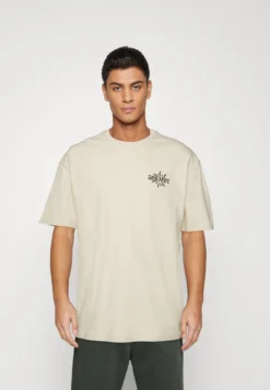 YOURTURN UNISEX - T-shirt Z Nadrukiem - Off White