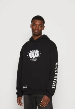 YOURTURN UNISEX - Bluza Z Kapturem - Black